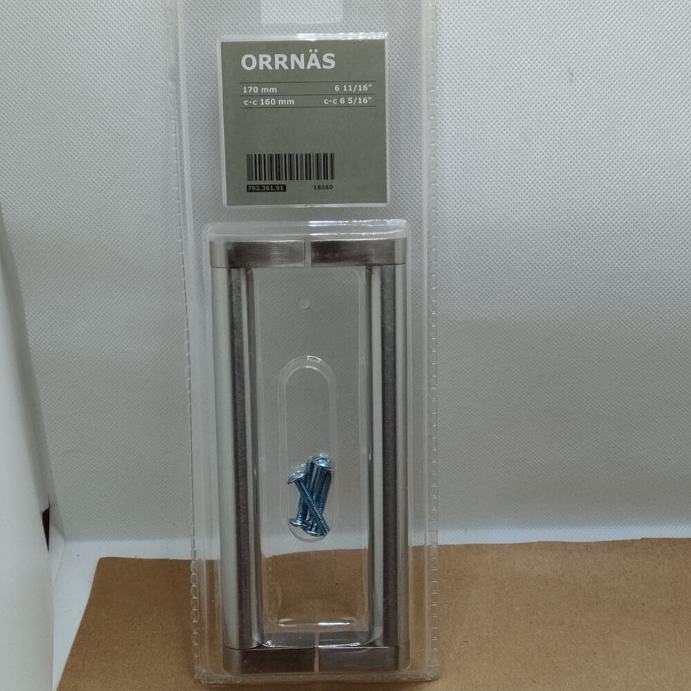 IKEA ORRNAS Door Pull Handle Stainless Steel 2 PACK 6-11/16” CC 6 5/16"